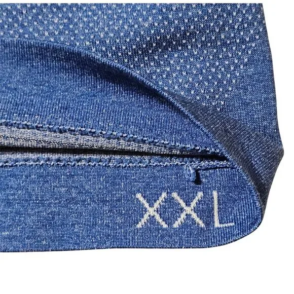 Lululemon Metal Vent Stretch Crew Neck‎ T-Shirt Blue Men's Size XXL - Picture 5 of 7